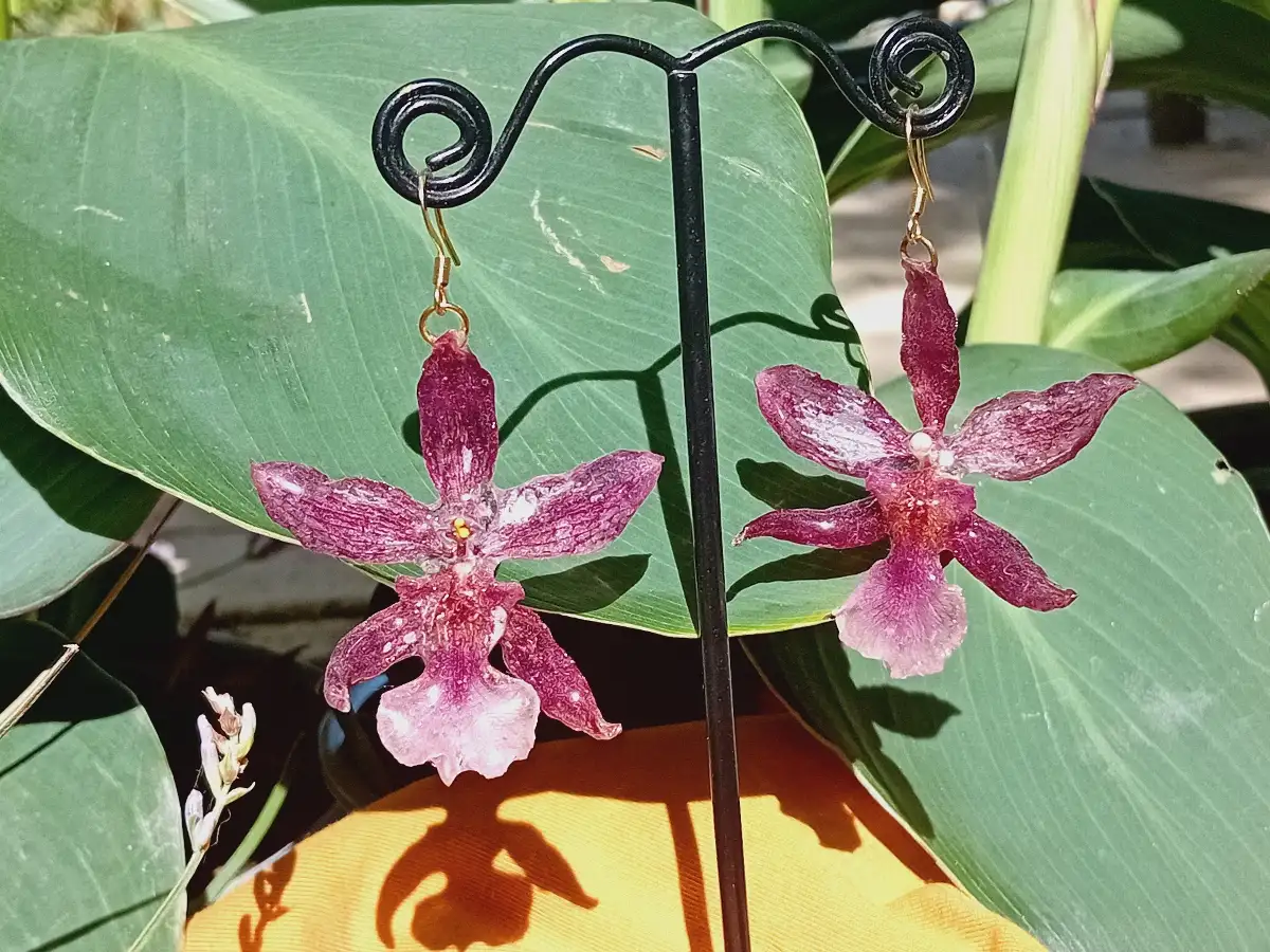 Boucles d'oreilles fleurs de Cambria